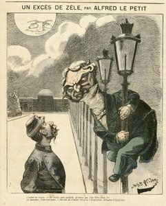 Alfred Le Petity (1841-1909) illusztrációja a Le Grelot borítójára alkotó: Alfred Le Petit