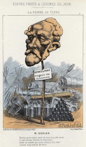 La Potato: Rajzfilm Dorianról - ill. 1871. 01. 20-tól a „Nap virágai, gyümölcsei és zöldségei” c. alkotó: Alfred Le Petit
