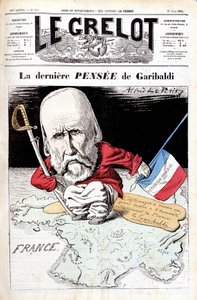 Garibaldi utolsó gondolata. Karikatúra Le bellben