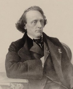 Henry Litolff zongoraművész és zeneszerző portréja 1818-1891, 1858.