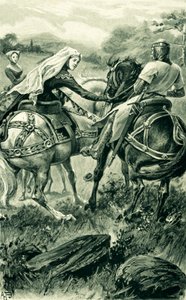Carrick grófnője és Robert De Bruce alkotó: Alfred Pearse
