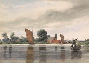 Coldham Hall, H. Priest és C. Turner Angling társaságában, 1835
