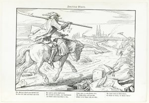 Szintén haláltánc, tányér II alkotó: Alfred Rethel