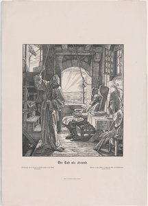 A fojtogató halál alkotó: Alfred Rethel