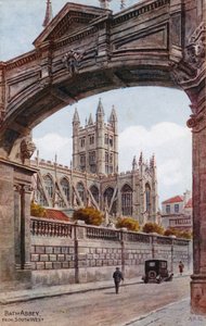 Bath Abbey, délnyugatról alkotó: Alfred Robert Quinton