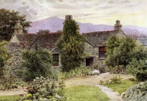 Dove Cottage, Grasmere (színes litó) alkotó: Alfred Robert Quinton