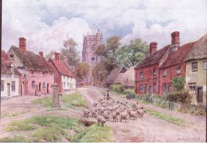 Monks Eleigh, Suffolk, a The Cottages and the Village Life of Rural Englandből, amelyet a Dent & Sons Limited adott ki alkotó: Alfred Robert Quinton