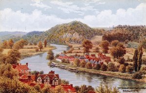 A Severn, a Castle Walk, Bridgnorth felől alkotó: Alfred Robert Quinton