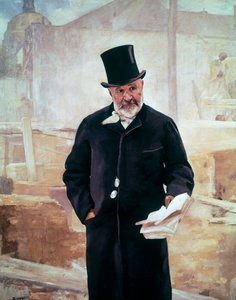 Jean-Charles Adolphe Alphand (1817-1891) francia mérnök portréja, Olaj, vászon, Alfred Philippe Roll (1846-1919) alkotó: Alfred Roll