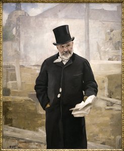 Jean Charles Adolphe Alphand (1817-1891) portréja, Haussmann báró munkatársa, a közmunkák felügyelője, a párizsi zöldfelületek kialakítása, az 1889-es világkiállítás alkotásainak igazgatója, Alfred Roll (1846-1919) olajfestménye vászonra ). Photog