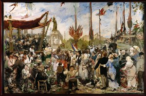 Július 14. 1880 (olajvázlat) alkotó: Alfred Roll