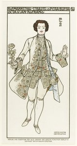 Jelmeztervezés Richard Strauss Der Rosenkavalier A rózsa lovag című operájához, 1910