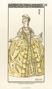 Jelmeztervezés Richard Strauss Der Rosenkavalier A rózsa lovagja című operájához, 1910