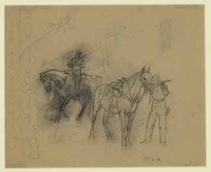 Két lovas alkotó: Alfred Rudolph Waud