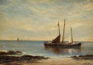 Halászhajók a Tay torkolatánál alkotó: Alfred Sanderson Edward