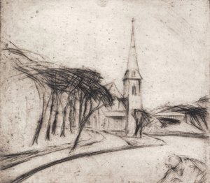 Út templommal alkotó: Alfred Simonsen