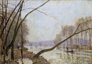 Bank of the Seine in Autumn alkotó: Alfred Sisley