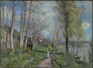 A Szajna partjai By-nál alkotó: Alfred Sisley