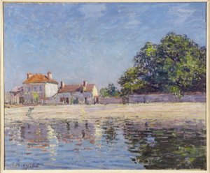 A Loing partjai, Saint-Mammes alkotó: Alfred Sisley