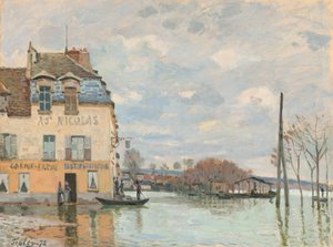 Árvíz Port-Marlyban alkotó: Alfred Sisley