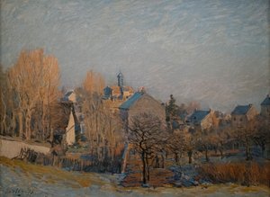 Fagyos reggel Louveciennesben, 1873 (olaj, vászon) alkotó: Alfred Sisley