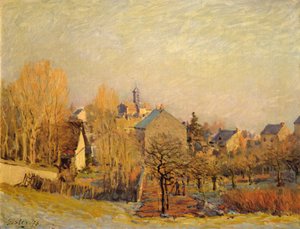 Fagyos reggel Louveciennes-ben alkotó: Alfred Sisley