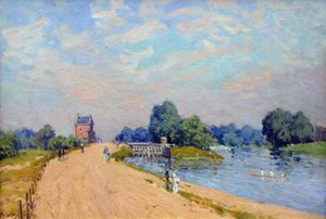Hampton Court Road alkotó: Alfred Sisley