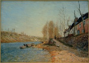 A fehér kereszt Saint-Mammès-ban alkotó: Alfred Sisley