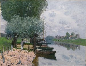 A Szajna Bougivalnál alkotó: Alfred Sisley