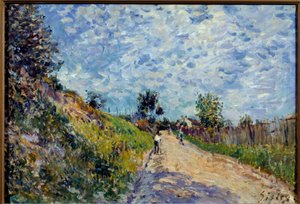 Alfred Sisley (1839-1899) tájfestménye 1870 V. 0,38x0,55 m Lyon, Musee des Beaux Arts alkotó: Alfred Sisley