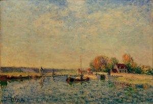 A Loing-csatorna alkotó: Alfred Sisley