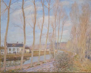 A Loing-csatorna alkotó: Alfred Sisley