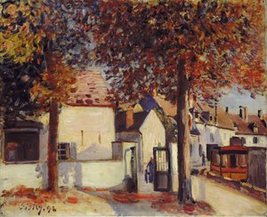Moret-sur-Loing (Rue de Fosses) alkotó: Alfred Sisley