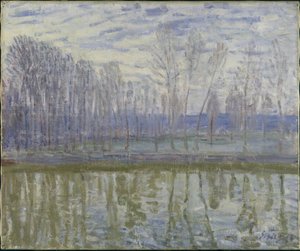 A Loing partján alkotó: Alfred Sisley
