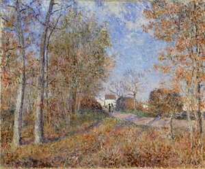 Út az erdőszélen alkotó: Alfred Sisley