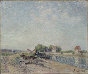 Saint-Mammes, Loing-csatorna alkotó: Alfred Sisley
