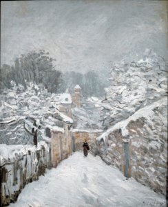 Hó Louveciennes-nél. Olaj, vászon alkotó: Alfred Sisley