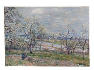 Tavasz Veneux-Nadonban, 1882 alkotó: Alfred Sisley