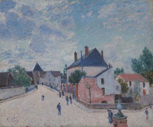 Moret utca, 1890 körül (olaj, vászon) alkotó: Alfred Sisley