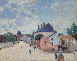 Utca Moretben, c. 1890. alkotó: Alfred Sisley