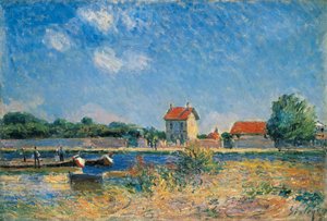 A Canal du Loing partja, Saint-Mammes alkotó: Alfred Sisley