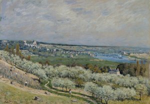 A Saint-Germain-i terasz, tavasz alkotó: Alfred Sisley