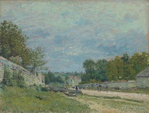 Versailles-i út; Út Versailles-ba, 1876 alkotó: Alfred Sisley
