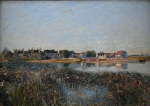 Saint-Mammès kilátása alkotó: Alfred Sisley