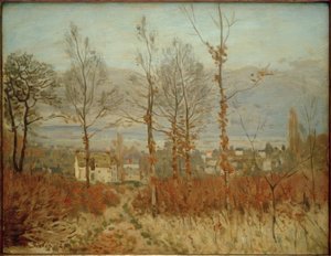 Kilátás Louveciennesre ősszel alkotó: Alfred Sisley