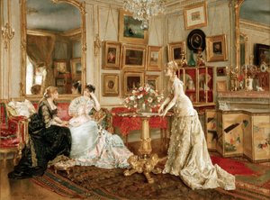 A.Stevens, A festő írószobája alkotó: Alfred Emile Stevens
