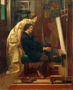 A.Stevens, A festő és modellje