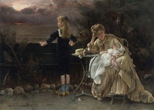 Anya és gyermekei, 1883.