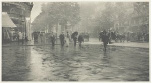 Egy nedves nap a Boulevardon, Párizs alkotó: Alfred Stieglitz