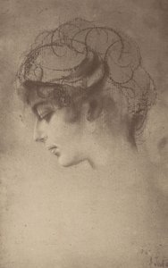 Egy Lenbach-vázlat alapján alkotó: Alfred Stieglitz